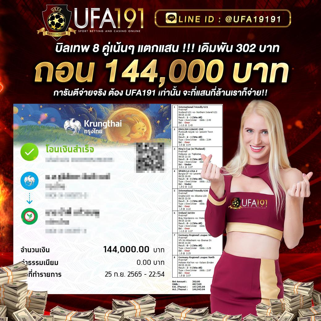 ยูฟ่าเบท คาสิโนออนไลน์ครบวงจร ระบบทันสมัย เดิมพันง่าย โบนัสเพียบ
